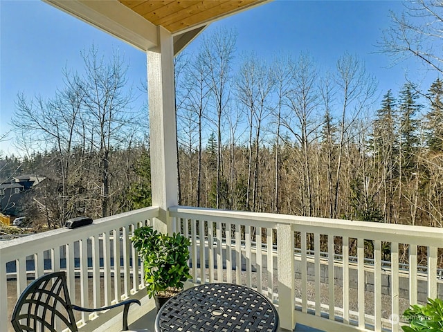 view of balcony