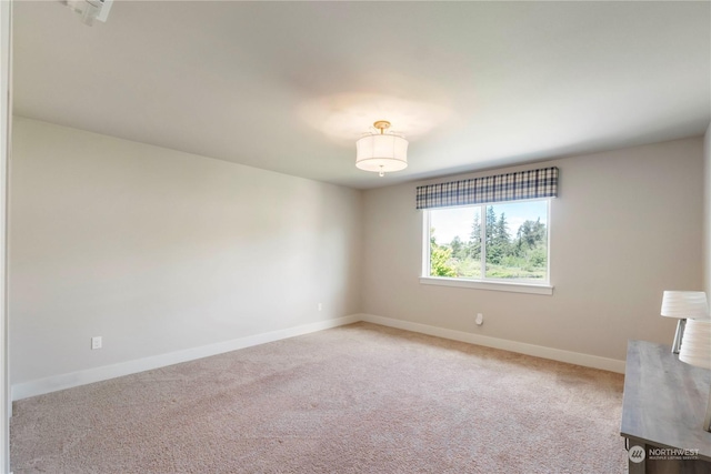 view of carpeted empty room