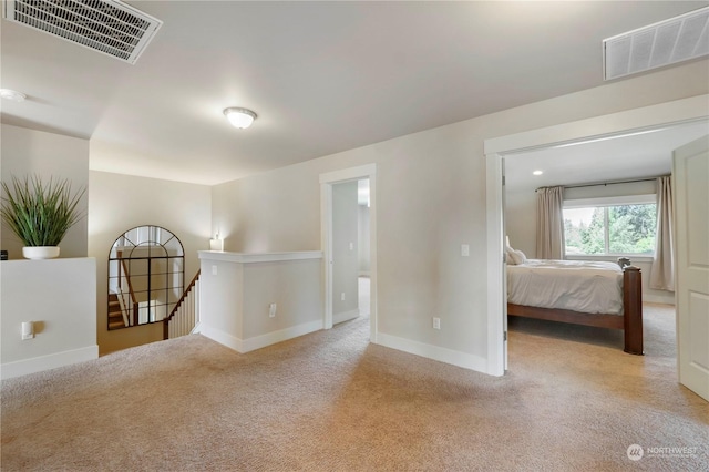 interior space with light colored carpet