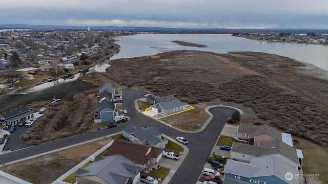 1300 Marina Dr Unit 12, Moses Lake, WA 98837 - birds eye view of property with a residential view and a water view