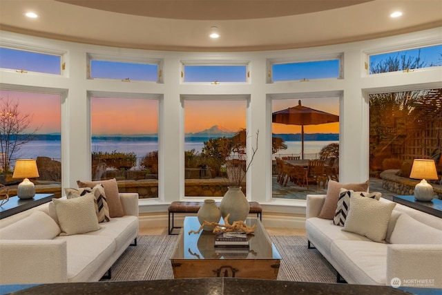 view of sunroom / solarium