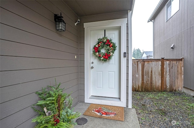 view of entrance to property