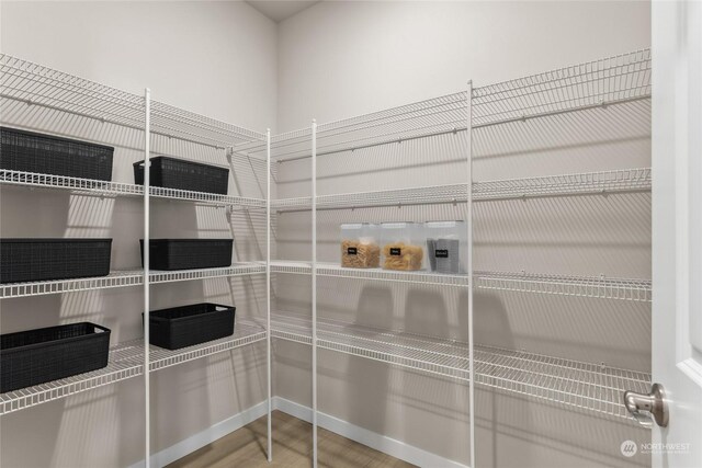 view of storage area