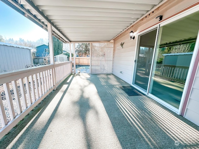 view of balcony