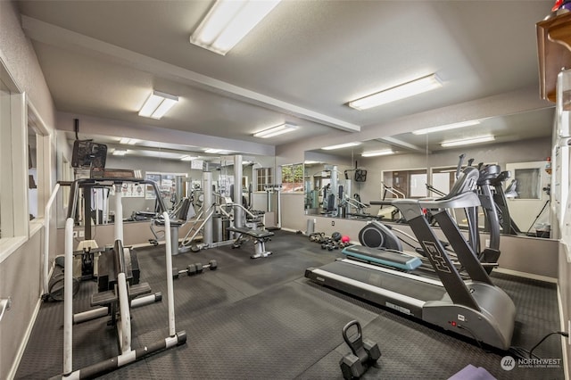 view of exercise room