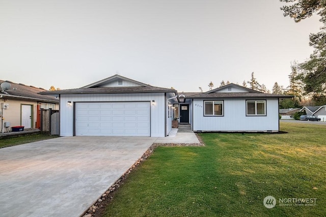 8216 Snohomish Rd, Blaine, WA 98230 - ranch-style house with a garage and a lawn