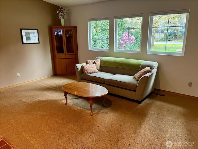 22507 SE 304th Pl, Black Diamond, WA 98010 - living room featuring carpet floors and baseboards
