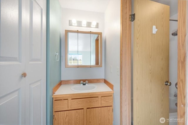 bathroom featuring vanity