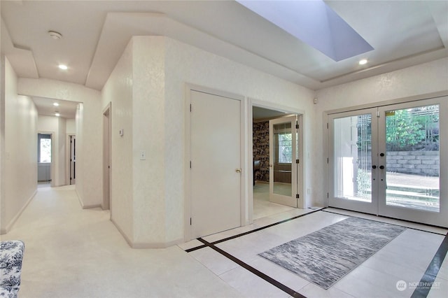 interior space with french doors