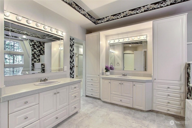 bathroom with vanity