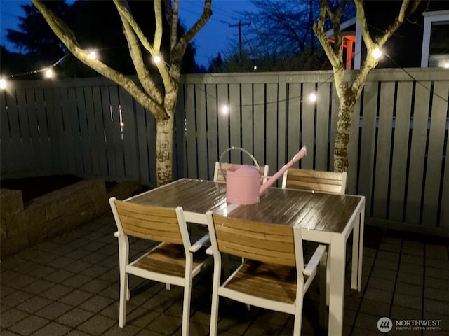 view of patio / terrace with outdoor dining space