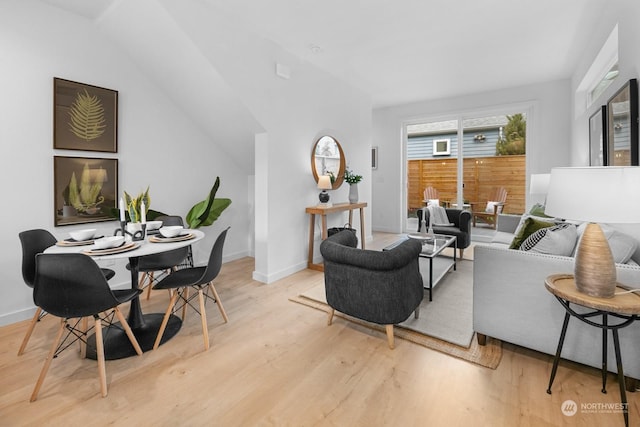 living room featuring light hardwood / wood-style flooring