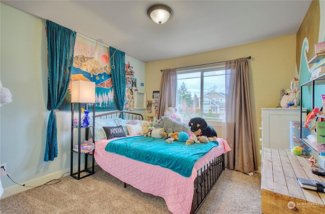 bedroom with carpet flooring