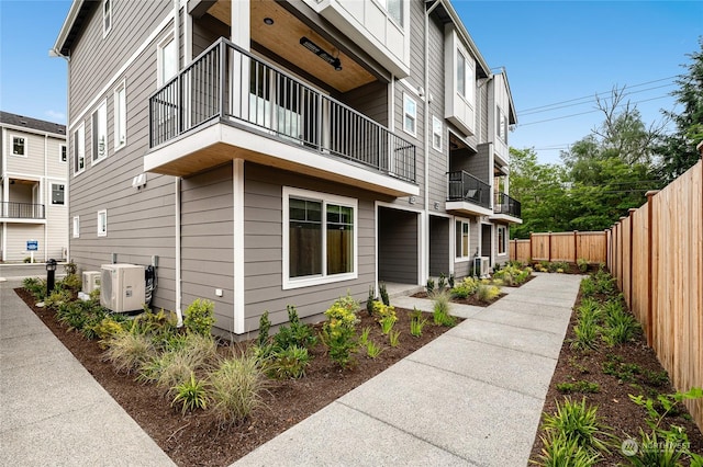 exterior space featuring ac unit