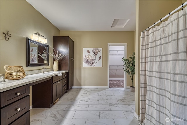 bathroom with vanity