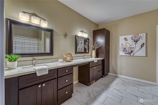 bathroom with vanity