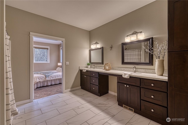 bathroom with vanity