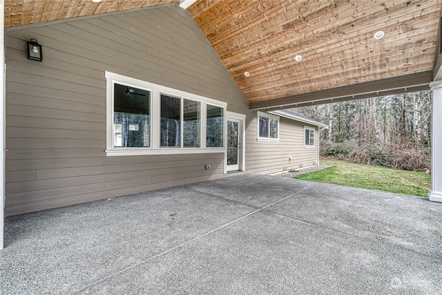 exterior space featuring a patio