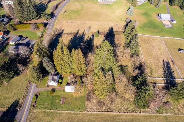 drone / aerial view featuring a rural view