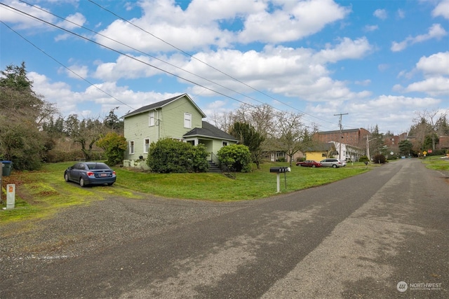 exterior space featuring a yard