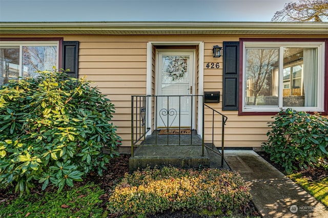 view of entrance to property