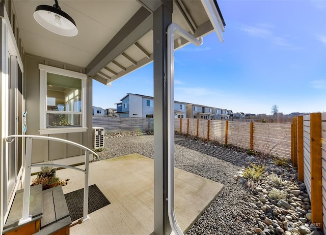 view of patio / terrace with ceiling fan