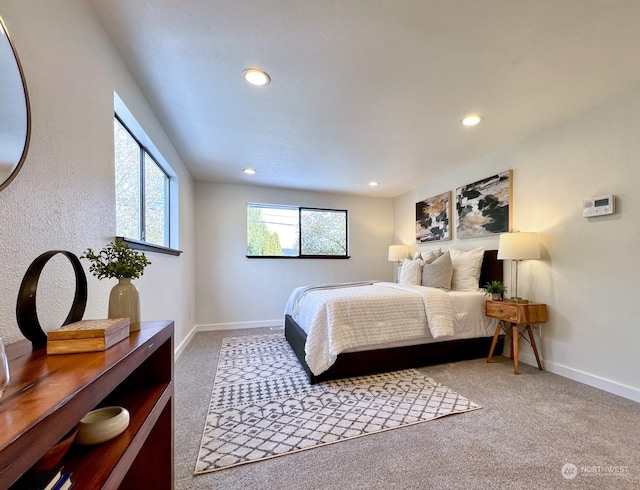 bedroom featuring carpet floors