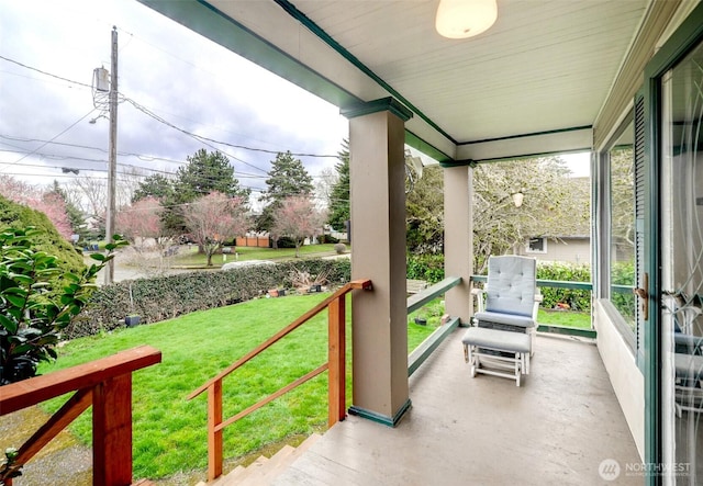 view of patio / terrace featuring a porch