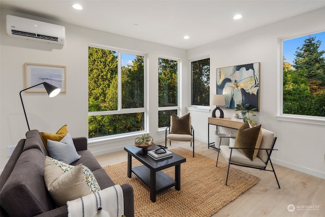 interior space with a wall unit AC