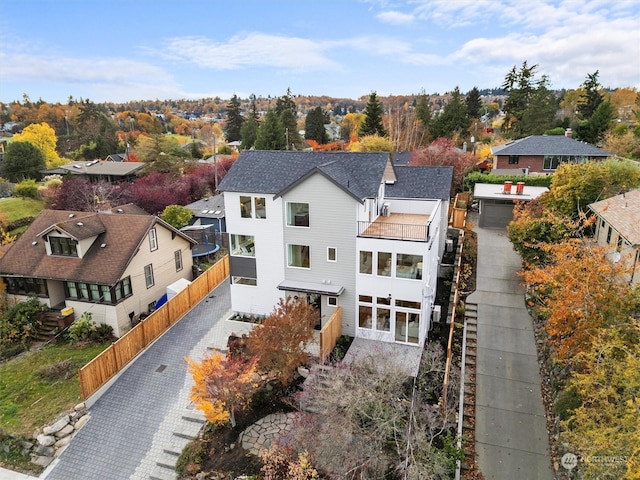 birds eye view of property