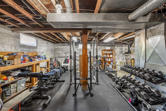 view of workout room