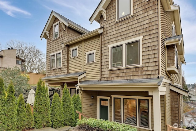 view of rear view of property