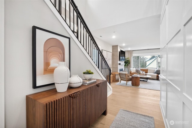 interior space featuring hardwood / wood-style floors