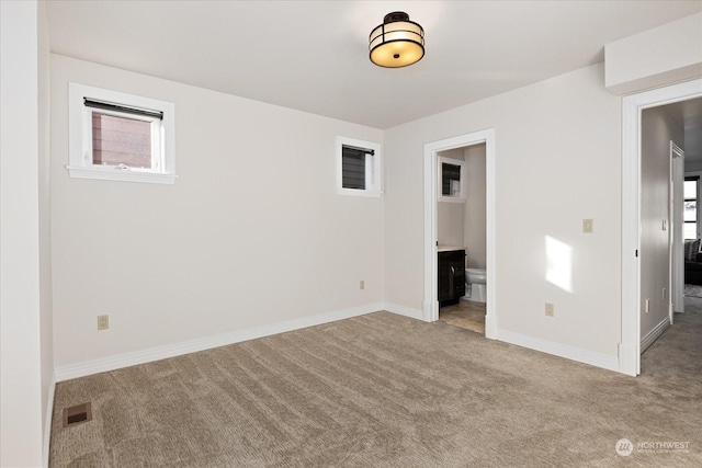 view of carpeted empty room