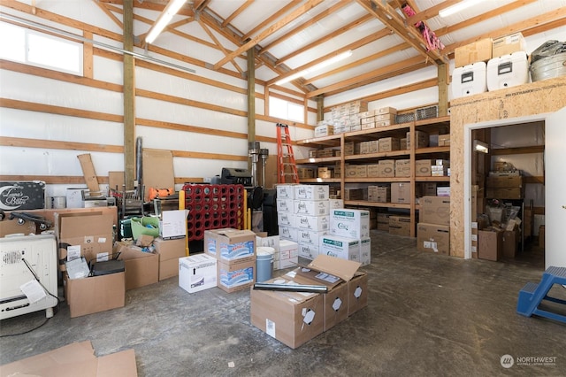 view of storage room