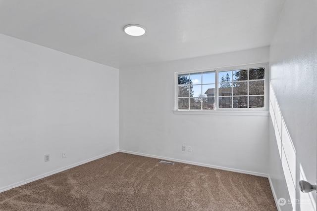 spare room featuring carpet floors