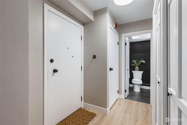 interior space featuring light hardwood / wood-style flooring