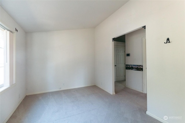 carpeted spare room featuring a healthy amount of sunlight