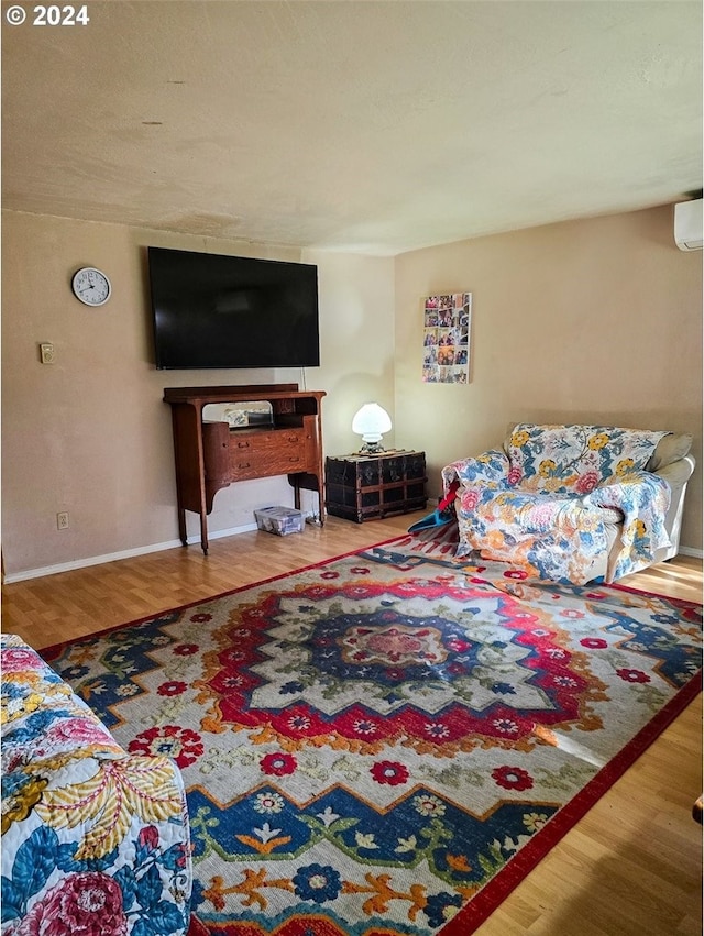 living room featuring hardwood / wood-style flooring