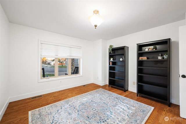 interior space featuring hardwood / wood-style floors