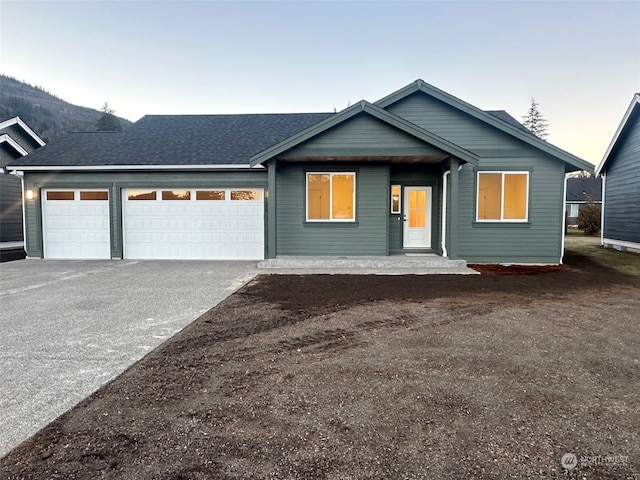 view of front of house featuring a garage