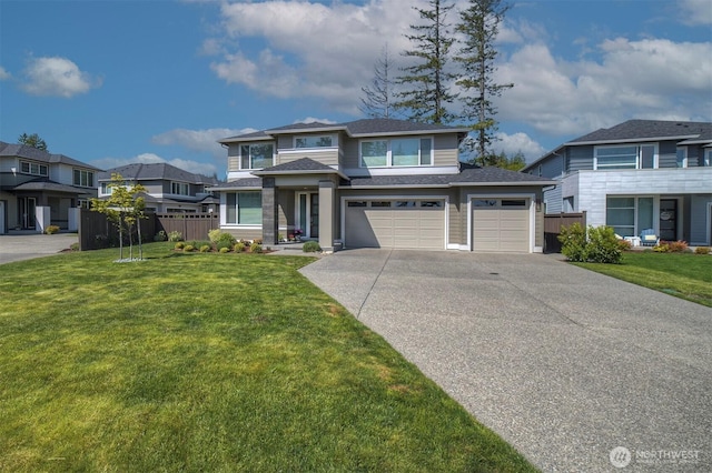 2502 Vardon Cir SW, Port Orchard, WA 98367 - prairie-style house with concrete driveway, a shingled roof, a garage, and a residential view
