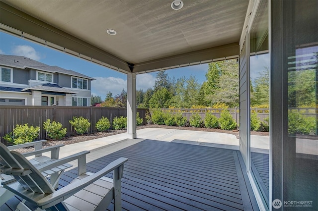 2502 Vardon Cir SW, Port Orchard, WA 98367 - wooden deck with a patio and a fenced backyard