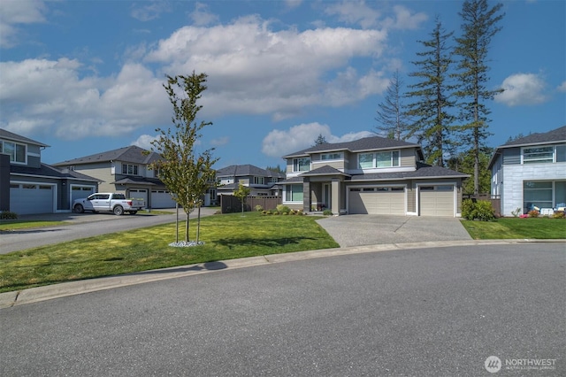 2502 Vardon Cir SW, Port Orchard, WA 98367 - view of front of property with a residential view, driveway, and a garage