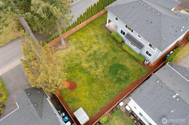 birds eye view of property