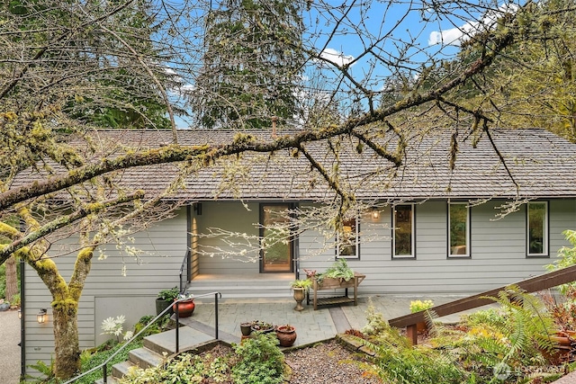 view of rear view of property