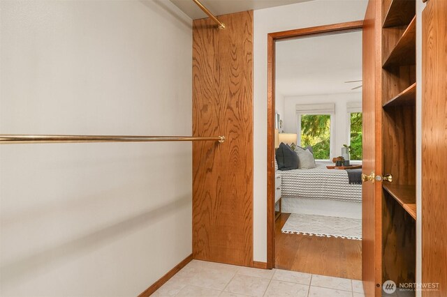 walk in closet featuring tile patterned floors