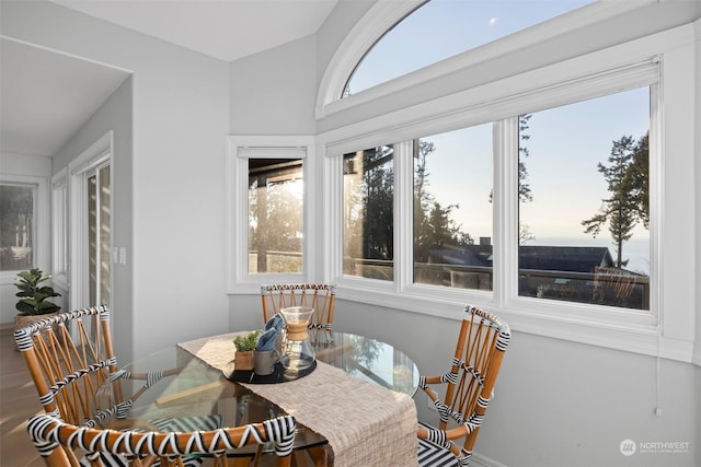 view of sunroom / solarium