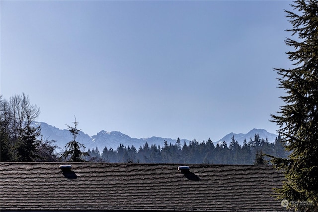 details featuring a mountain view