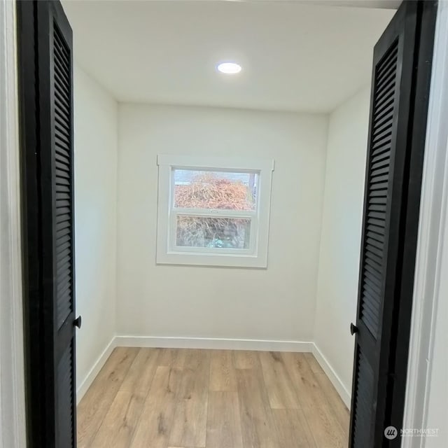 interior space with light wood-type flooring